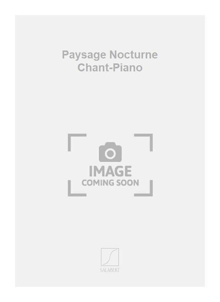 Paysage Nocturne Chant-Piano